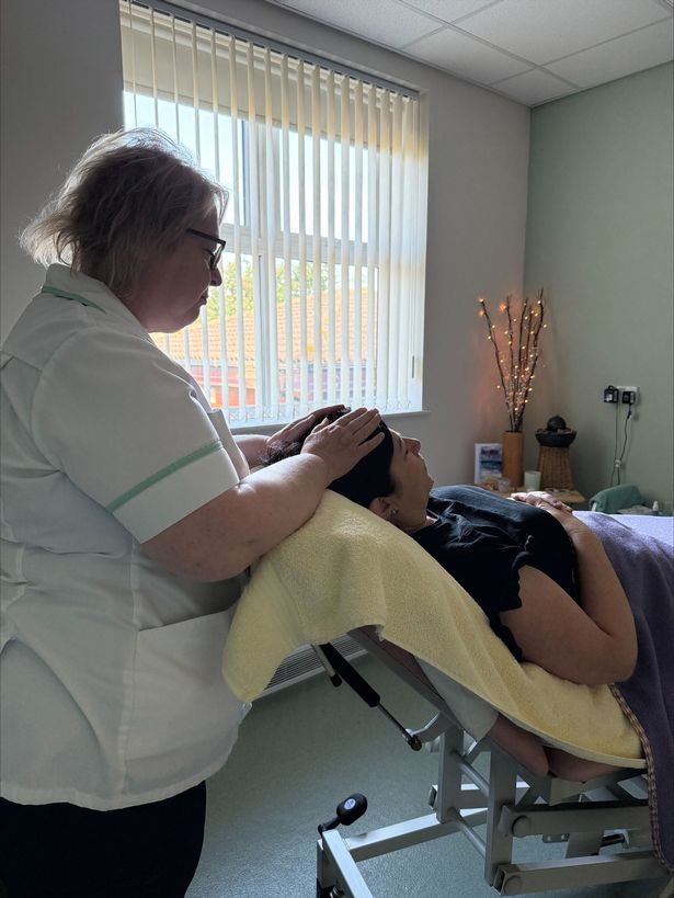 'It’s not just about easing physical symptoms, it’s about offering comfort, restoring calm, and giving people moments of peace when they need it most' - Kari, complementary therapist, Dove House Hospice