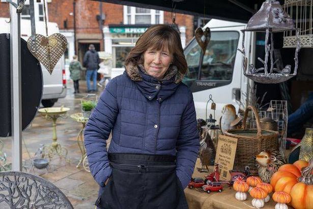 Deborah Edmond at her market stall in Beverley