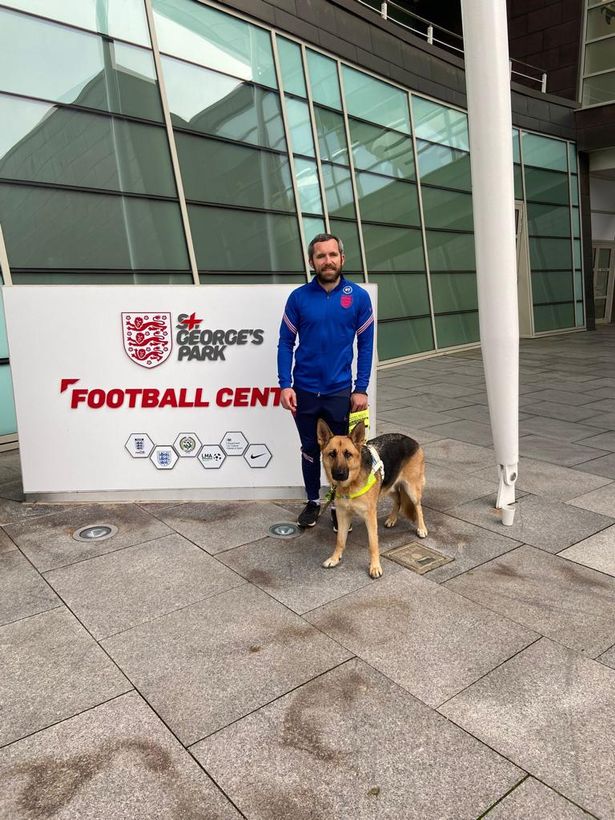 Roy Turnham was paired with his guide dog, Daisy, just before the first lockdown