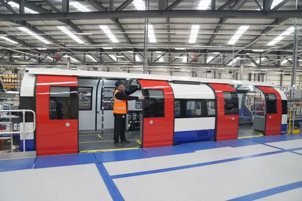  A London Underground train being built at the Rail Village