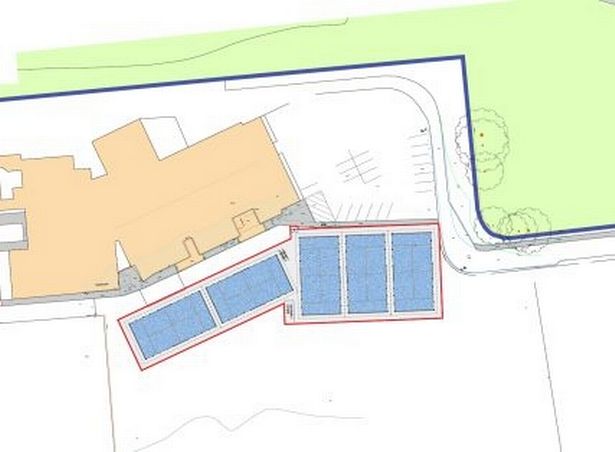 A plan of where the courts would be located