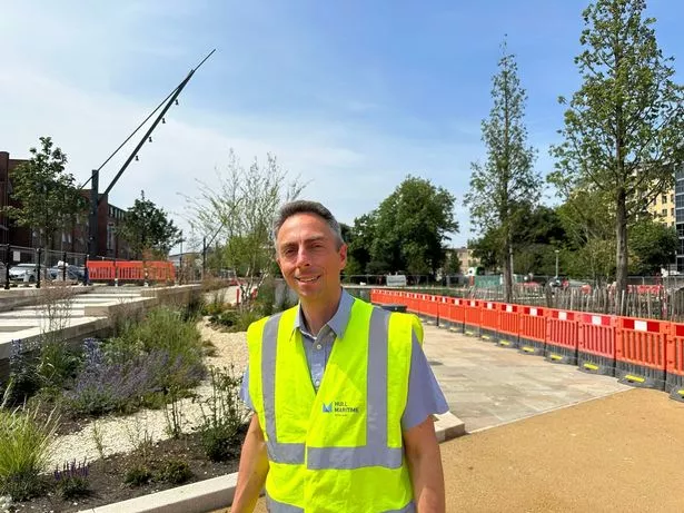 Cllr Mike Ross at Queen's Gardens