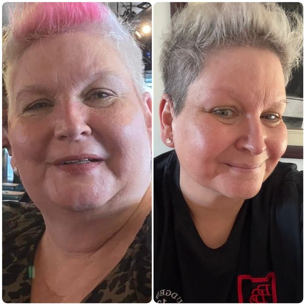Tammy Kirkwood, before and after losing weight