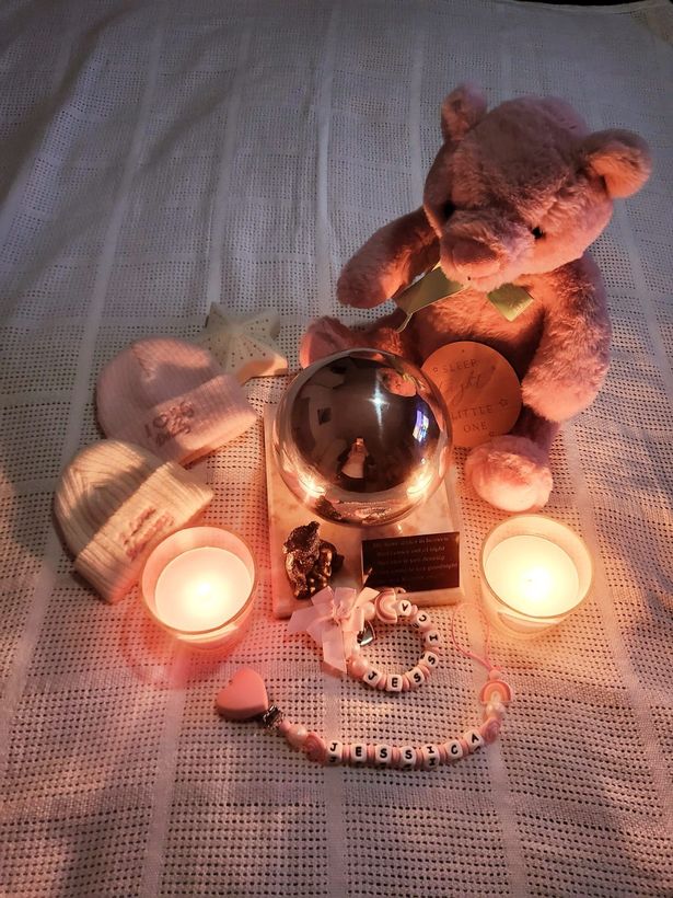 Tribute to Jessica Suzanne during this year's Baby Loss Awareness Week