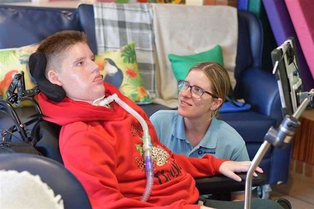 Jude Keil has to rely on a ventilator to help him breathe