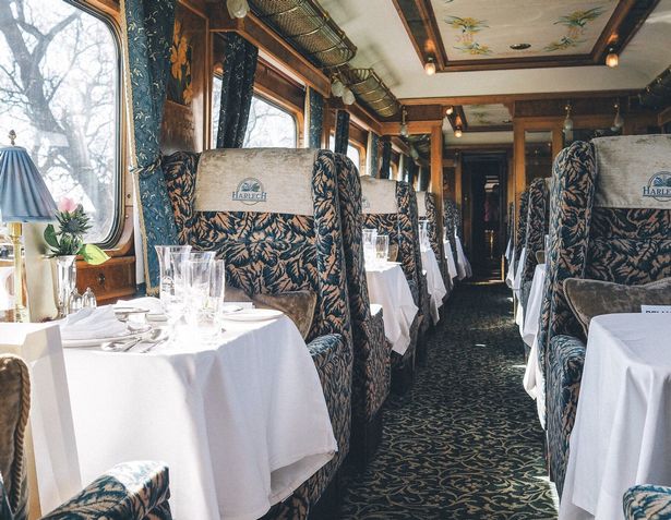Travel in style ... the luxury Harlech carriage on the Northern Belle