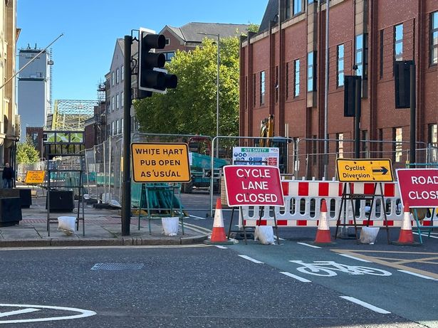 Alfred Gelder Street closure from Lowgate