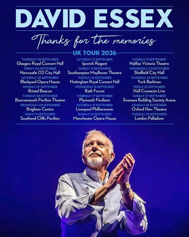 David Essex is bringing his 'Thanks for the Memories' tour to Hull