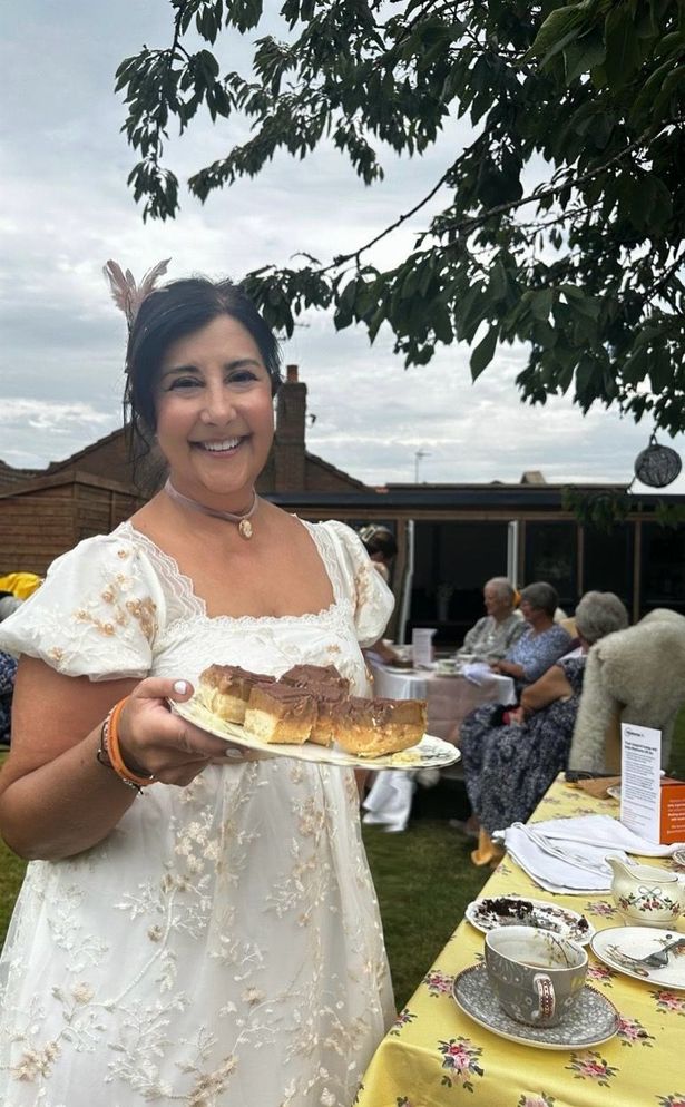 One of Esther's fundraisers, a Bridgerton style afternoon tea