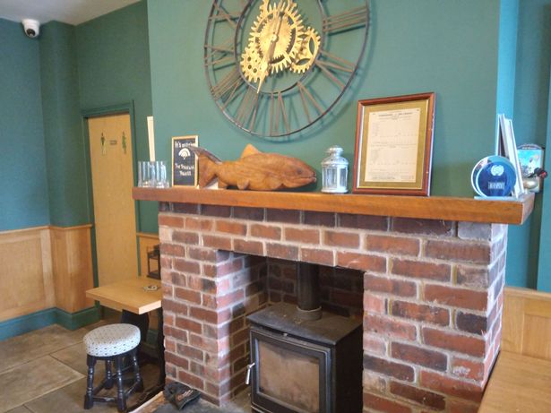 Sadly the logburner was not lit