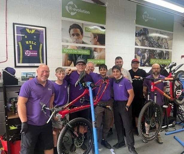 The charity operates bicycle workshops at a number of sites