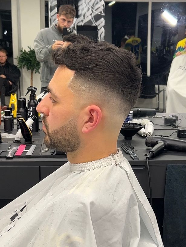 Grant at work on one of his clients at Space Male Image