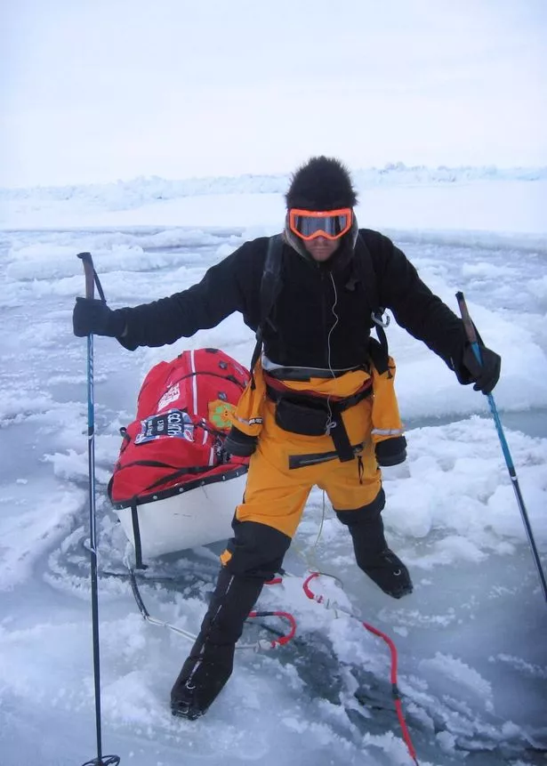 Karl Bushby at the Bering Strait in 2006