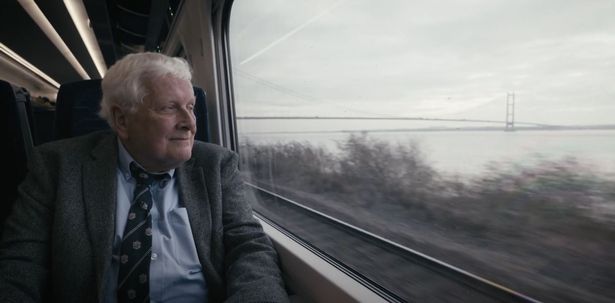 Barry Coward looking across the River Humber on his Hull Trains journey