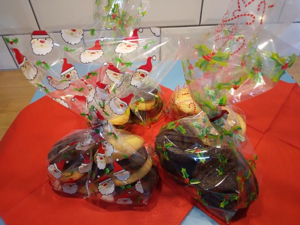 The biscuits make great treats for Christmas