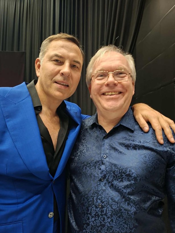 Meeting of the two Davids - Walliams, left, and Fisher