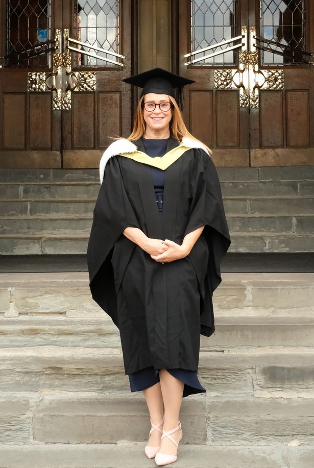 Emily Lunn graduating from the University of Sheffield in 2022