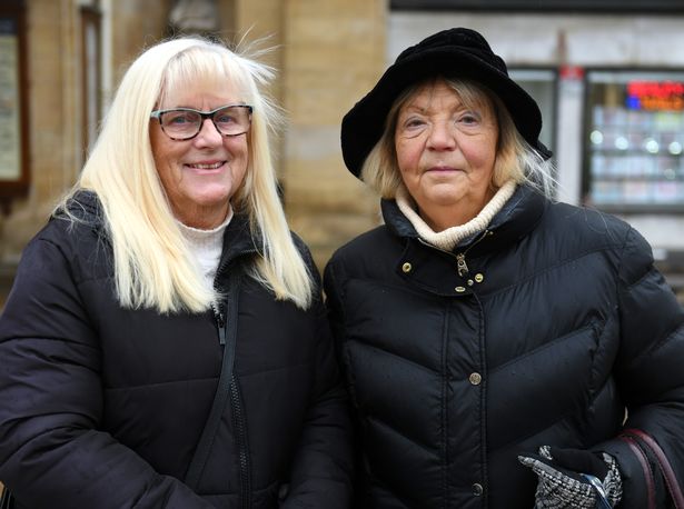 Lesley Abbey and Ann Pickett in Hull city centre
