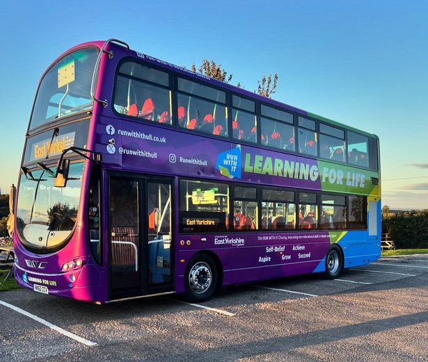 Run With It's branded East Yorkshire bus