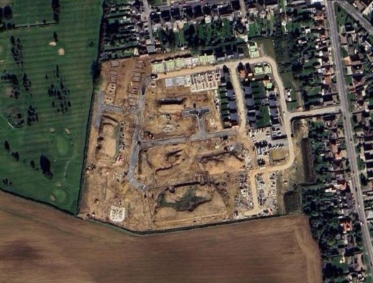 The Sands Reach development site from above