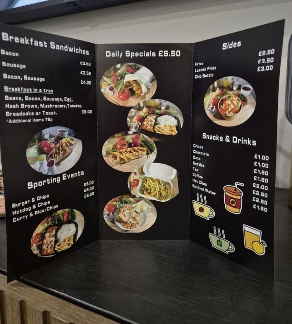 Chanda Massey is serving up delicious breakfasts, lunches and snacks to workers and football fans.