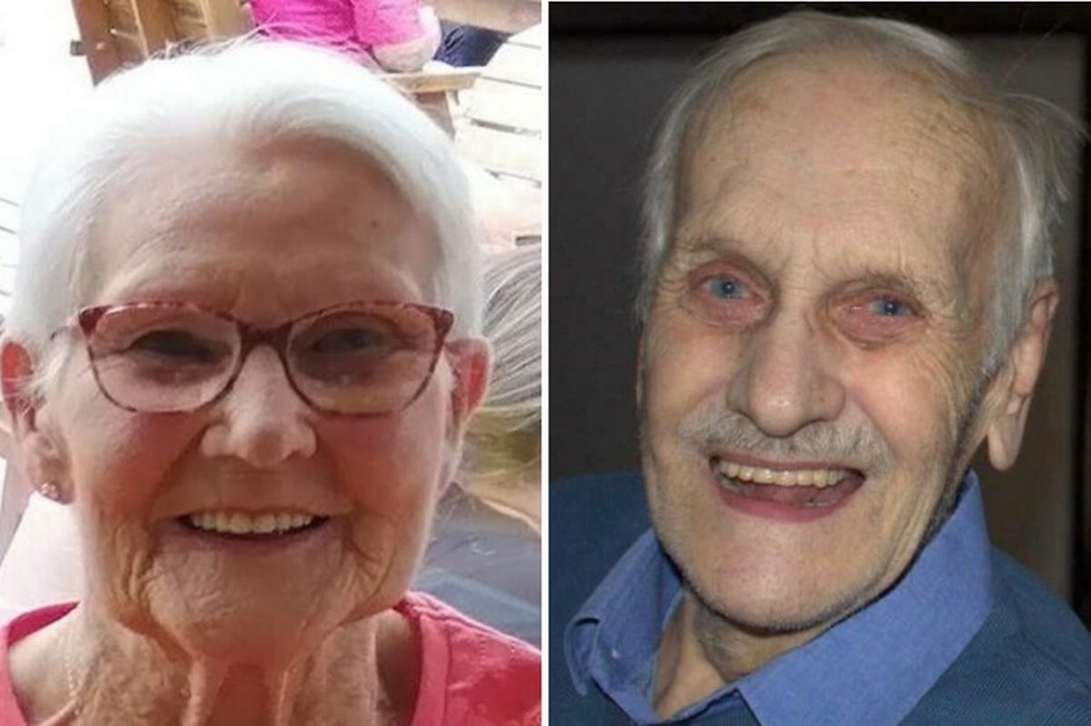 Tribute images of Hilda Norman, left, and Kenneth Ringrose