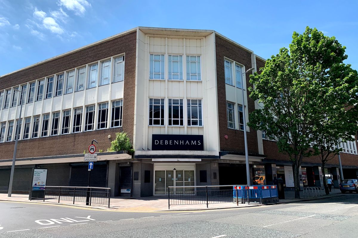 The former Debenhams building on Prospect Street