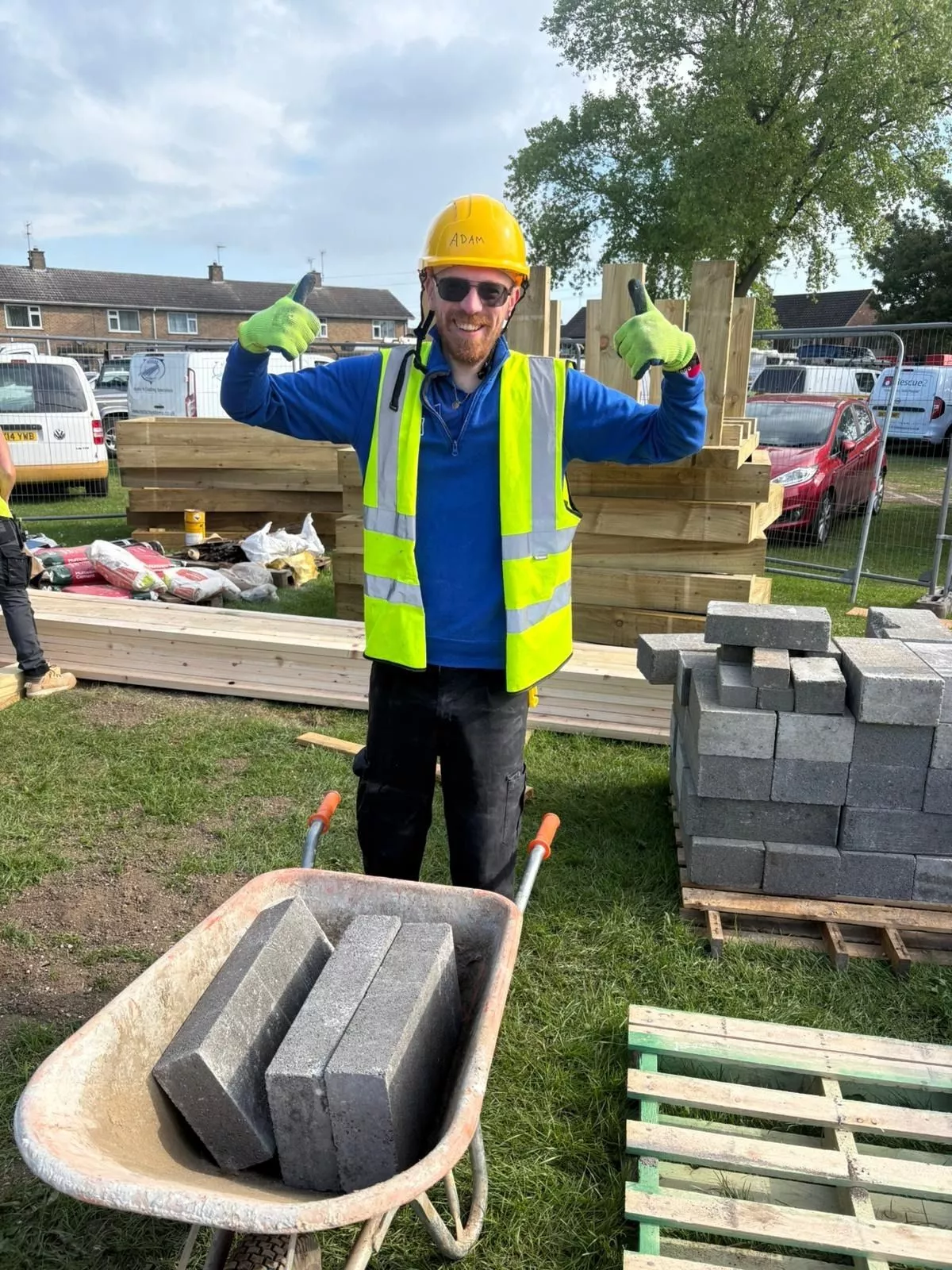 A host of tradespeople and retailers volunteered on the project.