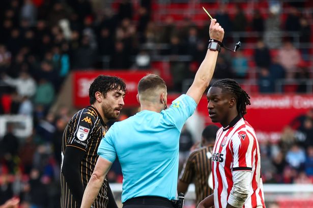 Matt Crooks and Bosun Lawal were both booked by referee Leigh Doughty on Saturday 
