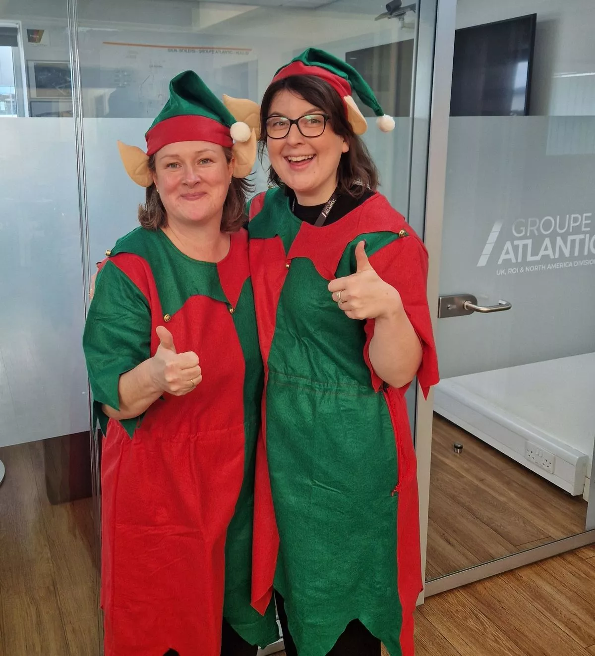 deal Heating worked alongside Hull and East Yorkshire (HEY) Children’s University to support their Doorstep Elves initiative - pictured are Helen Villamuera, engineering director, left, and Gemma Tomkins, HR adviser