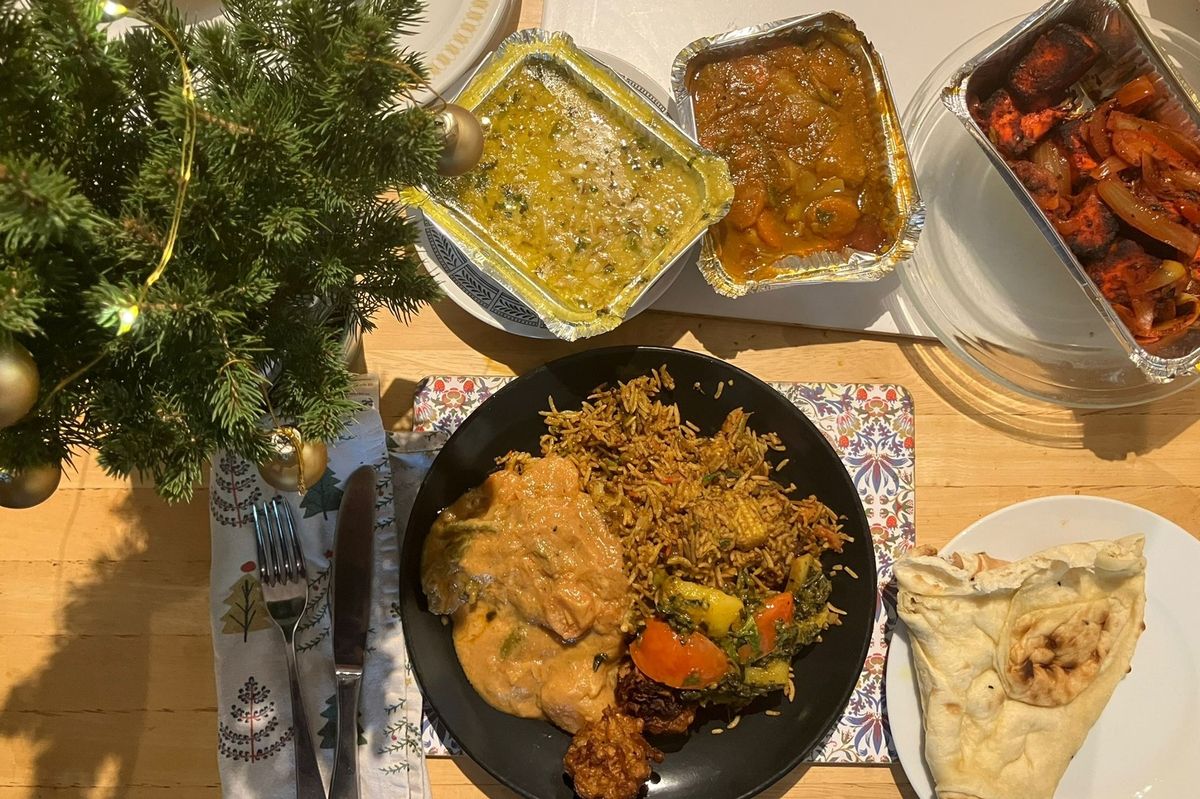 Some of the delicious food from Curryish on Newland Avenue