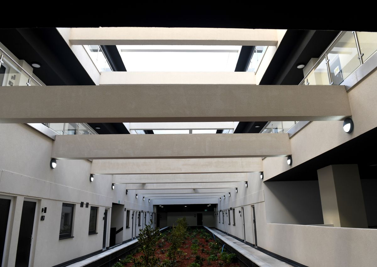 The atrium in the new City Point development