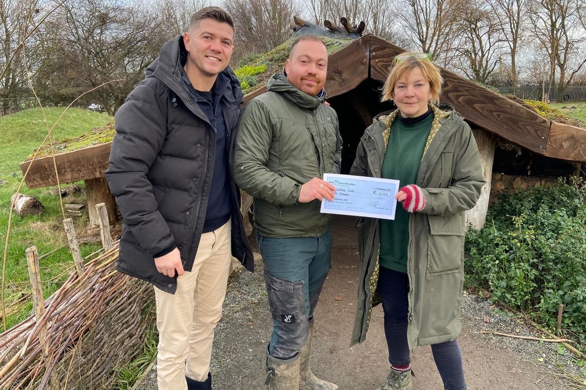 Rewilding Youth CIC - Luke Campbell with Colin Phillips and Charlotte Dean