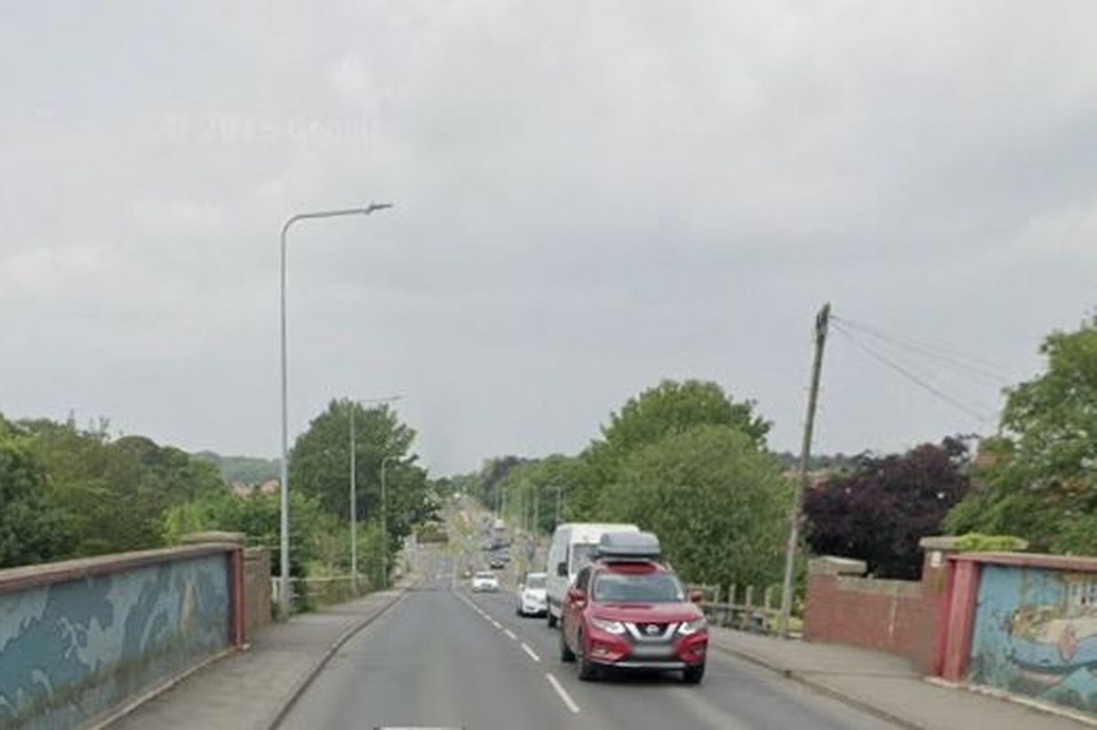 A general view of on Bessingby Railway Bridge on Bessingby Road in Bridlington 