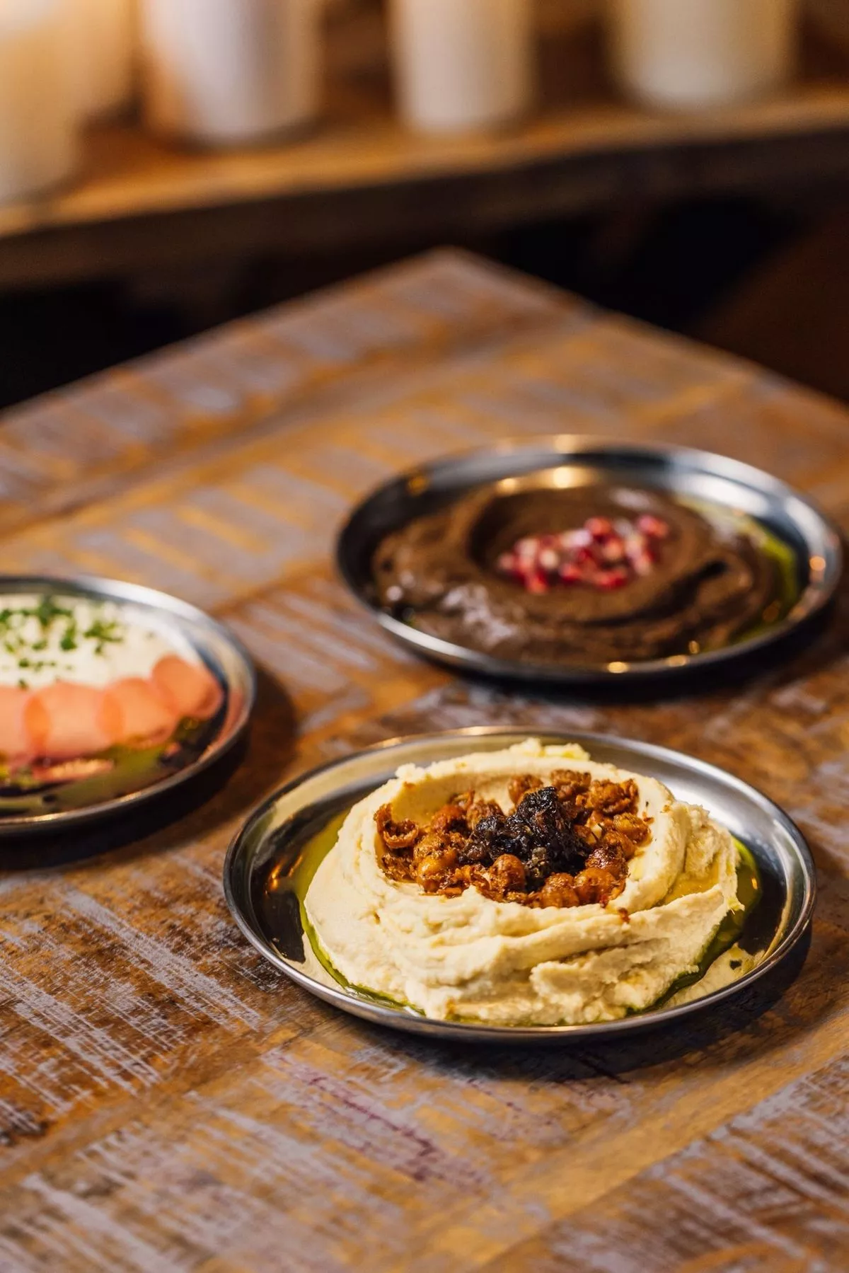 The restaurant has a meze sharing menu and larger plates such as charcoal-grilled meats