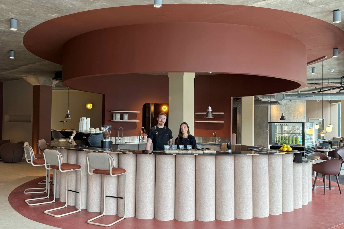 The ground floor is now home to Daze coffee house, which is open to the public.