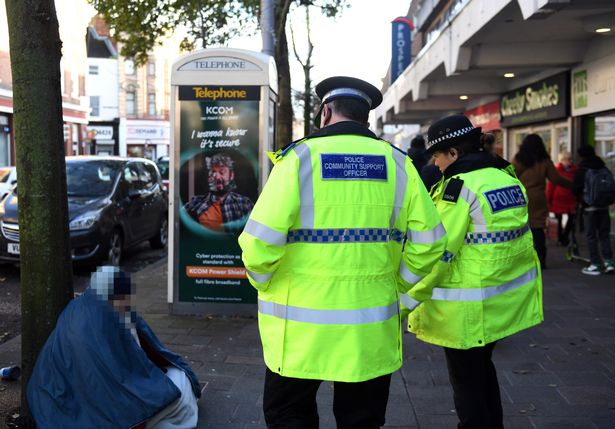 The pair checked in with a homeless man who was known to them