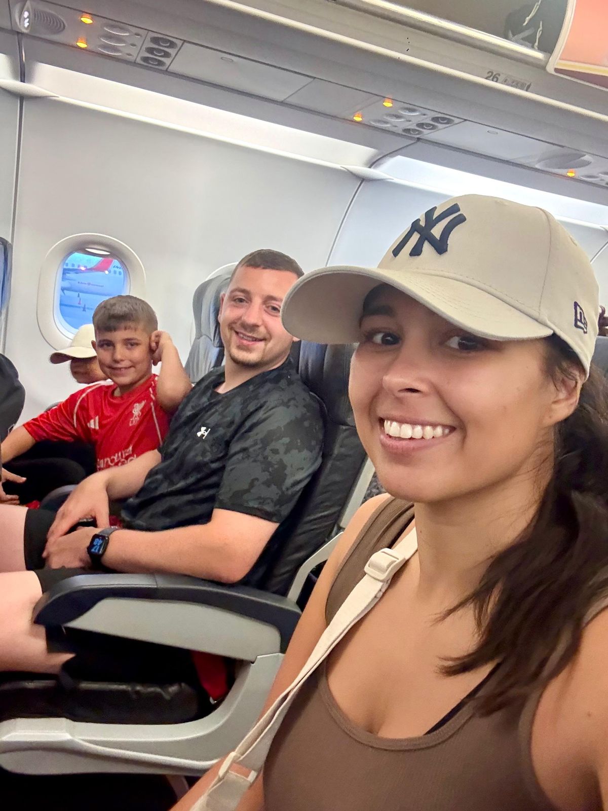 The Ellis family on their trip