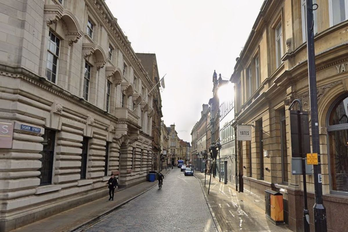 A general view of Silver Street in Old Town, Hull