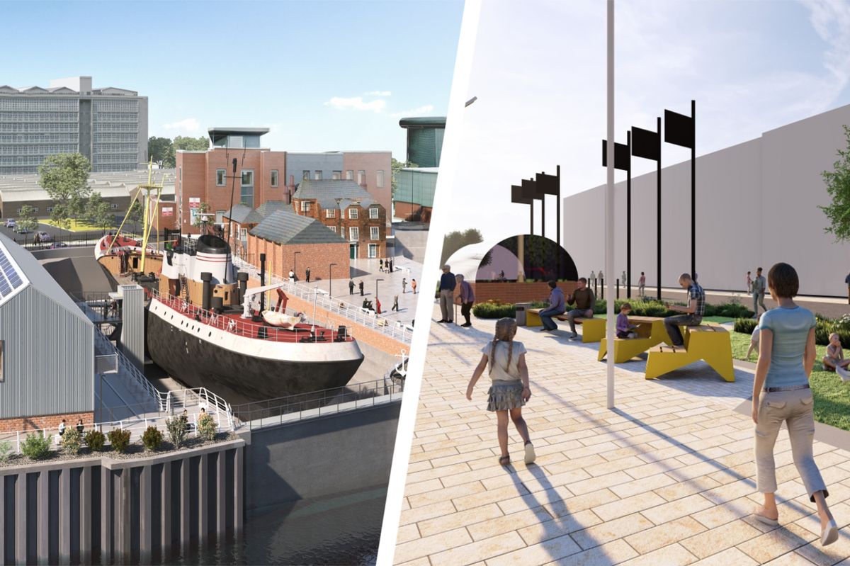 North End Shipyard (left) and Humber Dock Street