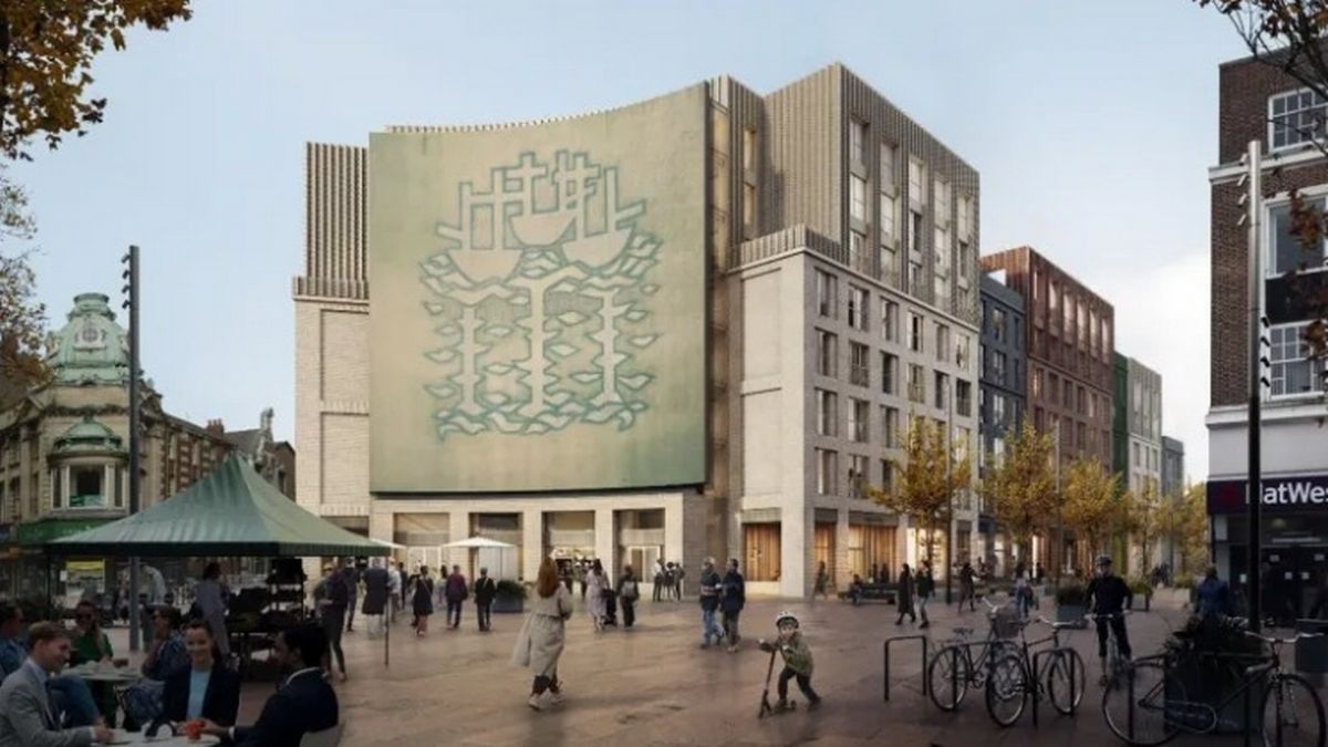 An impression showing how the Albion Square development could look.