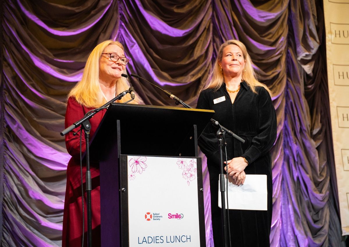 Trish Dalby from The Smile Foundation and Natasha Barley, CEO of Sailor’s Children’s Society
