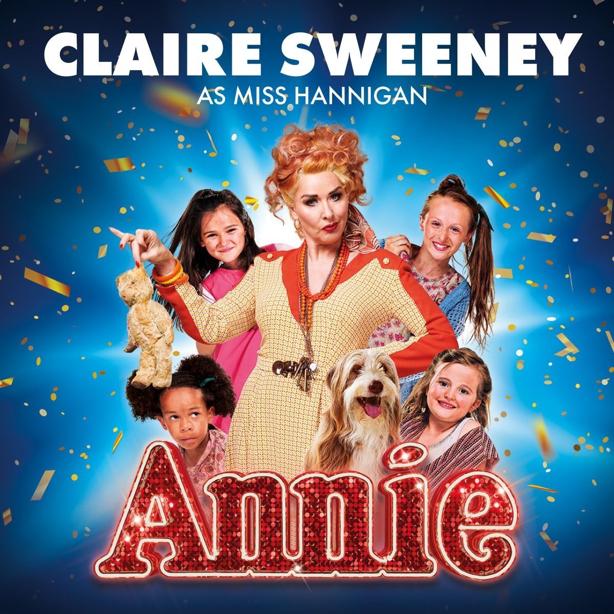 Claire Sweeney will play Miss Hannigan in the musical Annie