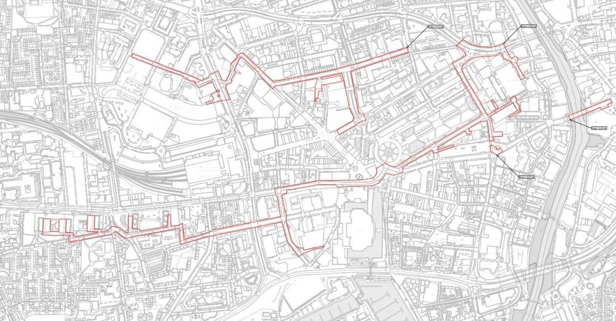 A site map of Phase 1B