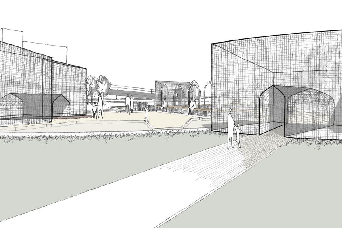 A concept design showing how the new visitor attraction at the South Blockhouse archaeological site in Hull could look