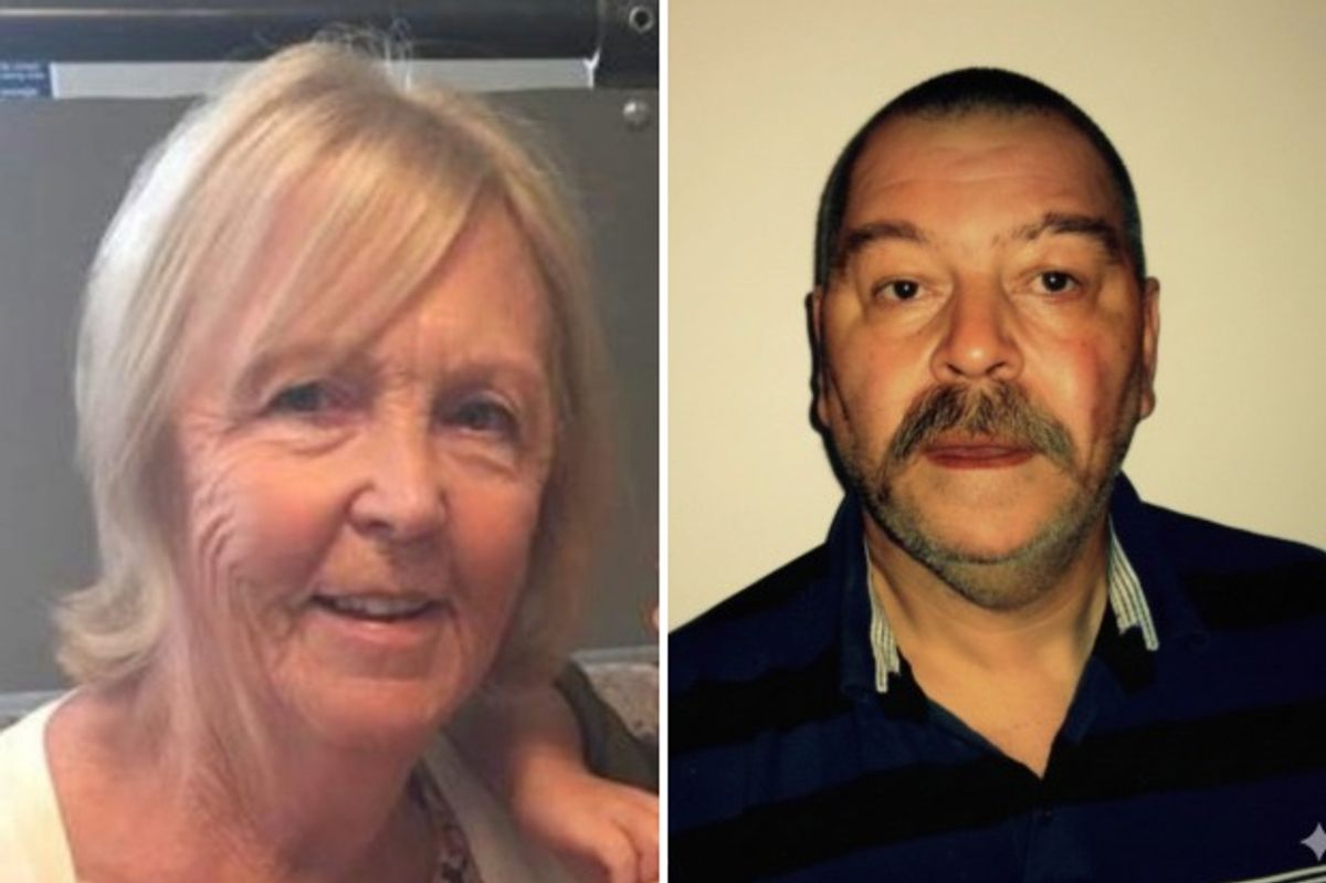 Tribute images of Sylvia Scott, left, and Mick Stanley-Gonsalves