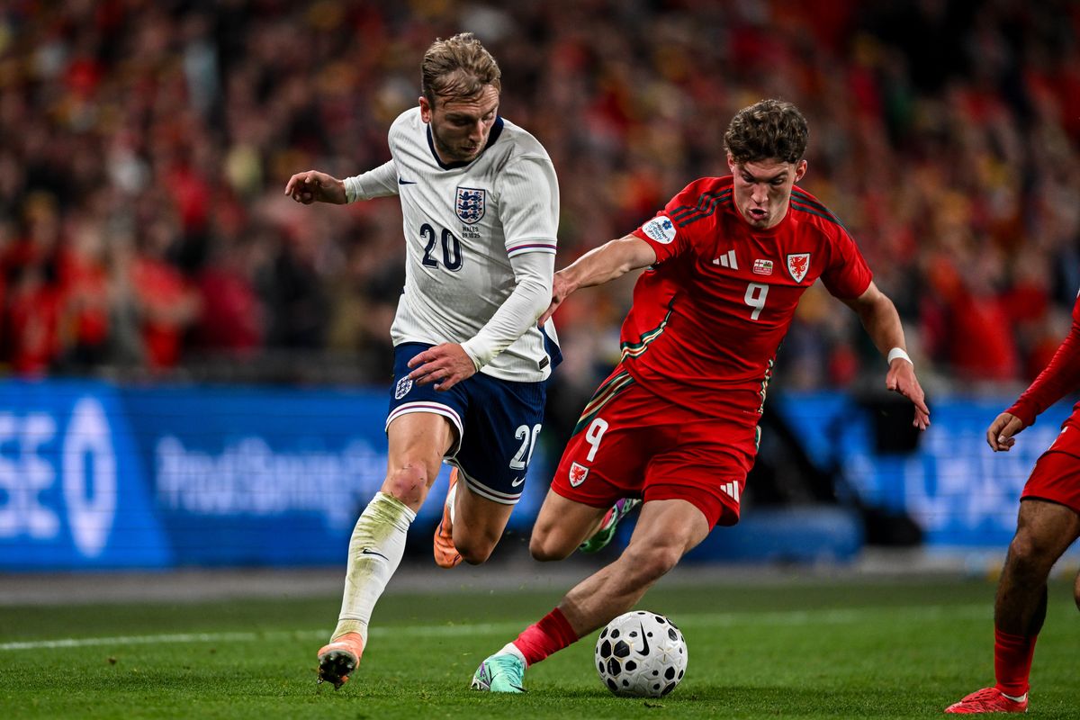Ex-City man Jarrod Bowen battles for the ball with Lewis Koumas at Wembley back in October