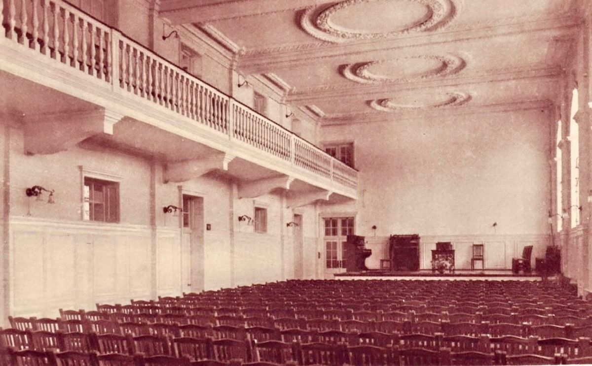 View of the hall inside the Lower School (High School for Girls) site of the amalgamated Bridlington School