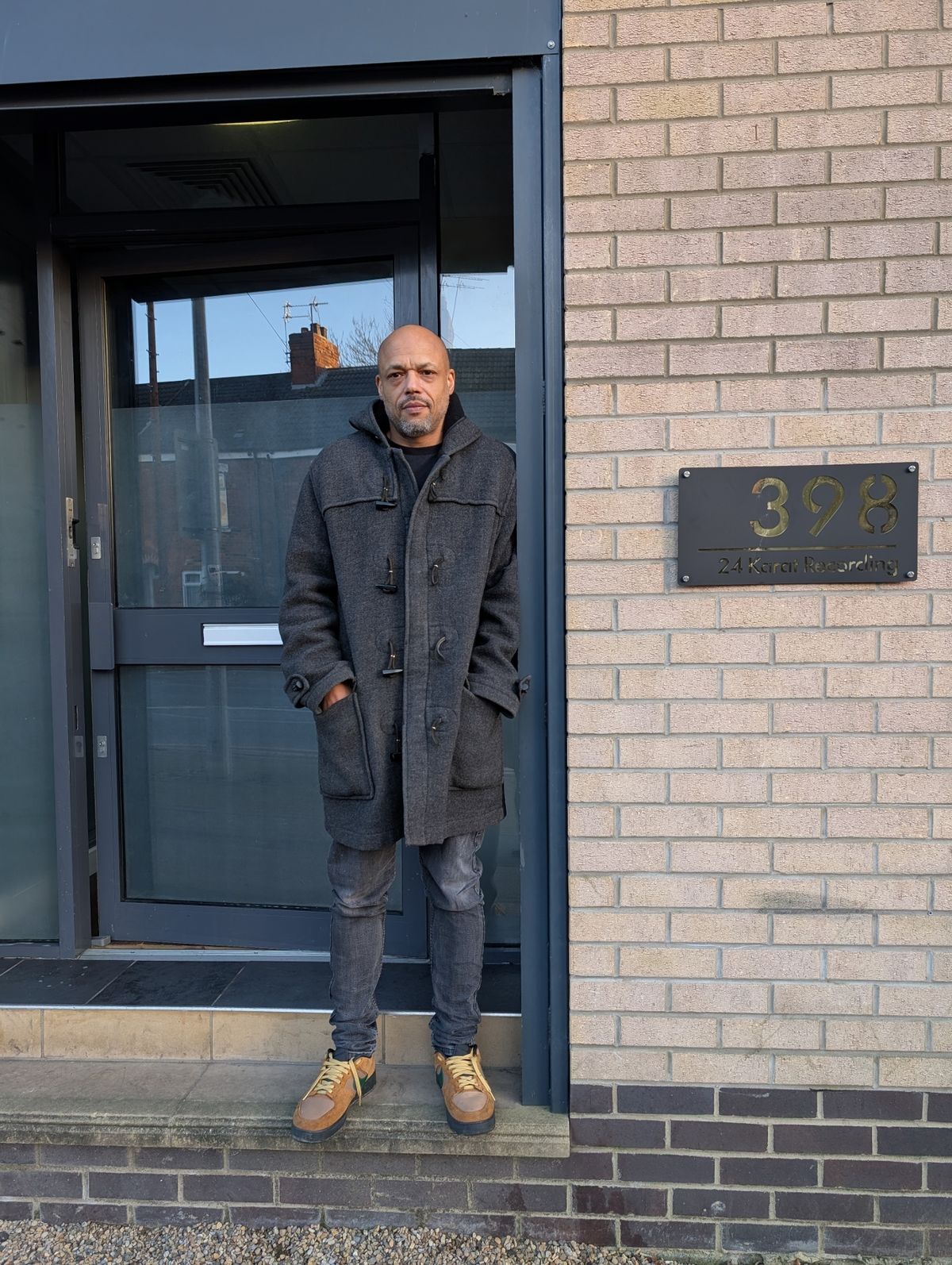 Dan Styles outside his recording studios in Hull