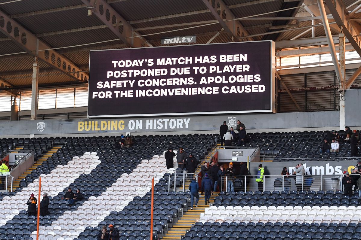 Hull City's clash with Watford was cancelled shortly before kick off
